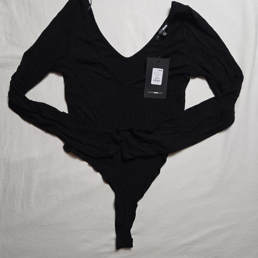 V-neck bodysuit